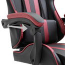 vidaXL bordó műbőr gamer szék