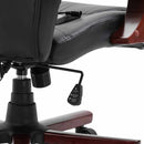 vidaXL fekete műbőr irodaszék