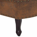 vidaXL barna művelúr dívány