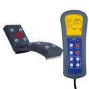 vidaXL szürke masszázsfunkciós művelúr dívány