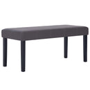 vidaXL szürke műbőr pad 106 cm