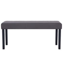 vidaXL szürke műbőr pad 106 cm