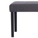 vidaXL szürke műbőr pad 106 cm