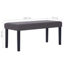 vidaXL szürke műbőr pad 106 cm