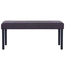 vidaXL barna műbőr pad 106 cm