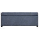 vidaXL szürke művelúr pad tárolórekesszel 116 cm