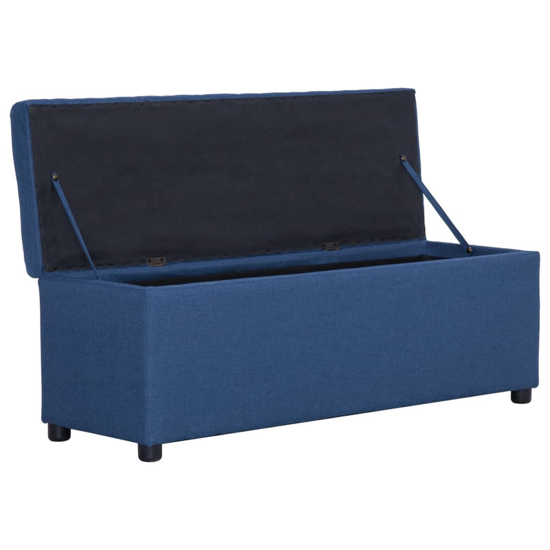 vidaXL kék poliészter pad tárolórekesszel 116 cm