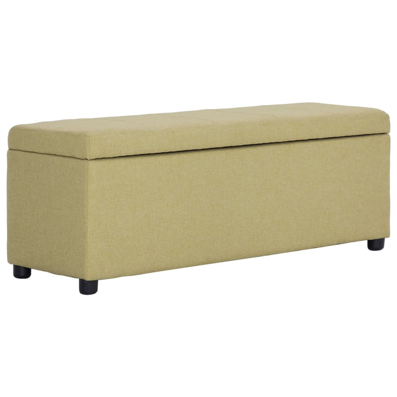 vidaXL zöld poliészter pad tárolórekesszel 116 cm