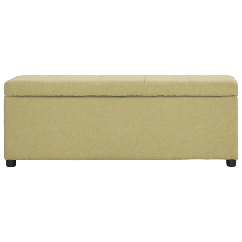 vidaXL zöld poliészter pad tárolórekesszel 116 cm