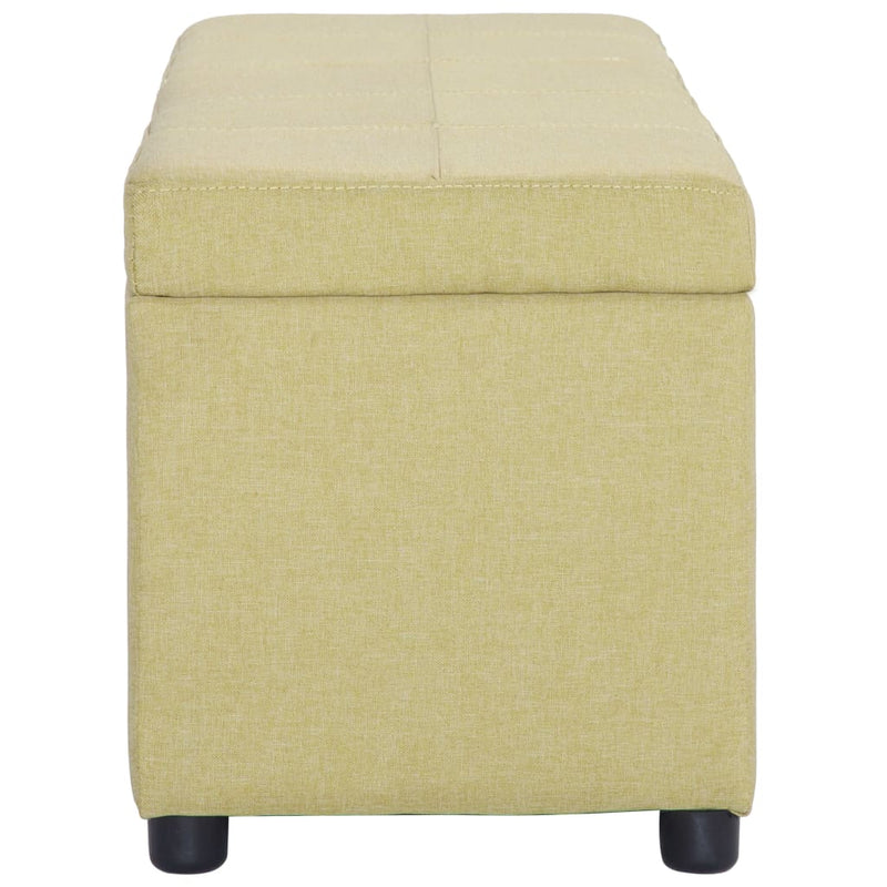 vidaXL zöld poliészter pad tárolórekesszel 116 cm