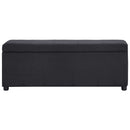 vidaXL fekete poliészter pad tárolórekesszel 116 cm