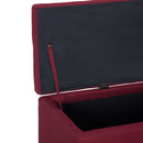 vidaXL bordó poliészter pad tárolórekesszel 116 cm