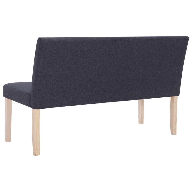 vidaXL sötétszürke poliészter pad 139,5 cm