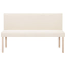 vidaXL krémszínű poliészter pad 139,5 cm