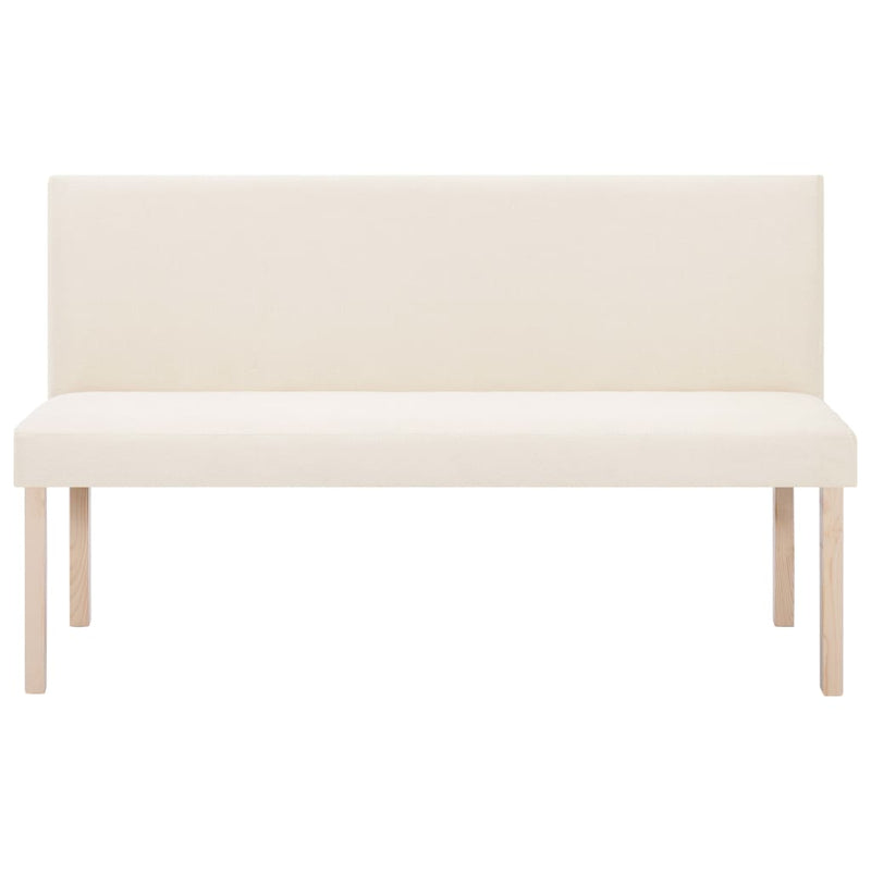 vidaXL krémszínű poliészter pad 139,5 cm