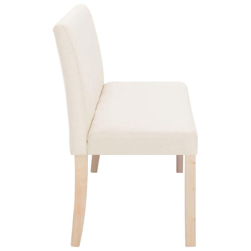 vidaXL krémszínű poliészter pad 139,5 cm