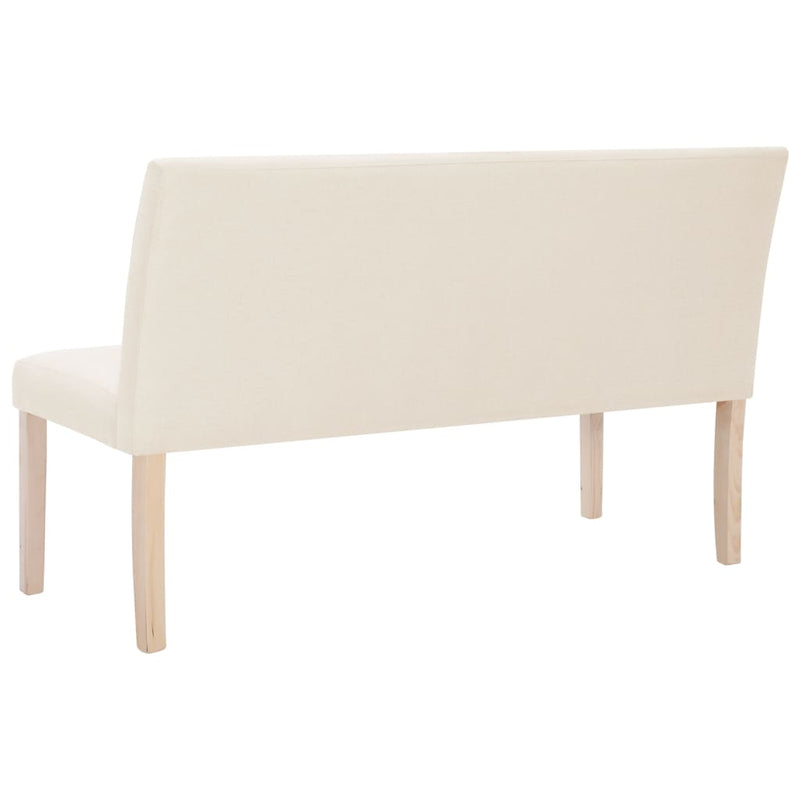 vidaXL krémszínű poliészter pad 139,5 cm