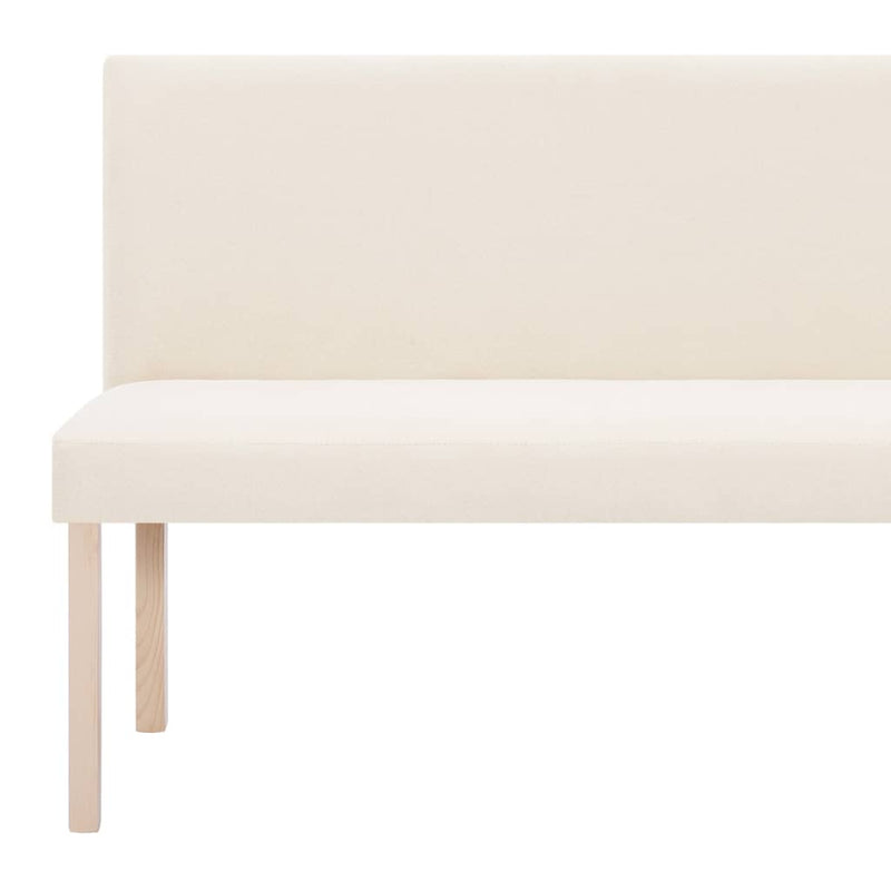 vidaXL krémszínű poliészter pad 139,5 cm