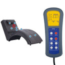 vidaXL szürke masszázsfunkciós műbőr dívány párnával