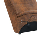 vidaXL barna masszázsfunkciós művelúr dívány párnával