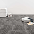 vidaXL Padlódeszkák 5,11 m² 55 pcs PVC Fekete és Fehér