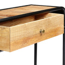 vidaXL tömör mangófa tálalóasztal 118 x 30 x 75 cm