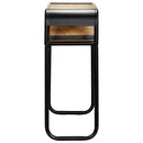 vidaXL tömör újrahasznosított fa tálalóasztal 118 x 30 x 75 cm