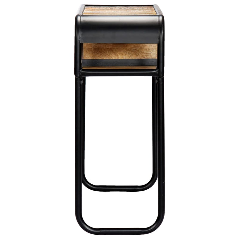 vidaXL tömör újrahasznosított fa tálalóasztal 118 x 30 x 75 cm