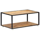 vidaXL tömör újrahasznosított fa dohányzóasztal 90 x 50 x 40 cm