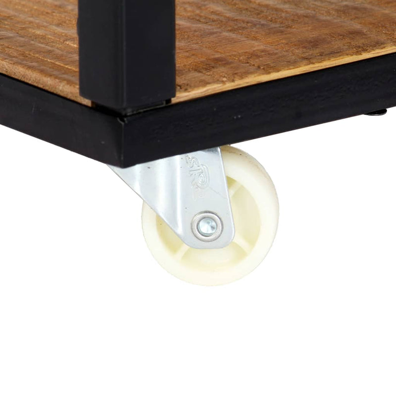 vidaXL tömör újrahasznosított fa dohányzóasztal 90 x 50 x 40 cm