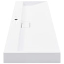 vidaXL fehér ásványöntvény/márványöntvény mosdókagyló 120x46x11 cm