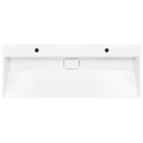 vidaXL fehér ásványöntvény/márványöntvény mosdókagyló 120x46x11 cm