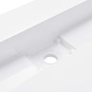 vidaXL fehér ásványöntvény/márványöntvény mosdókagyló 120x46x11 cm