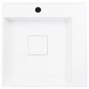 vidaXL fehér ásványöntvény/márványöntvény mosdókagyló 50x50x12,3 cm