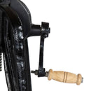 vidaXL tömör mangófa és öntöttvas kisasztal 60 x (46-63) cm