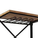 vidaXL tömör mangófa traktor borszekrény 49 x 31 x 172 cm