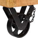 vidaXL tömör mangófa cipőszekrény 86 x 35 x 55 cm