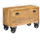 vidaXL tömör mangófa cipőszekrény 86 x 35 x 55 cm