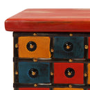 vidaXL piros tömör akácfa tárolóláda 110 x 40 x 40 cm