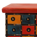 vidaXL piros tömör akácfa tárolóláda 110 x 40 x 40 cm