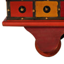 vidaXL piros tömör akácfa tárolóláda 110 x 40 x 40 cm