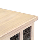 vidaXL fehér tömör akácfa tárolóláda 110 x 40 x 45 cm