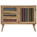vidaXL tömör mangófa tálalószekrény 100 x 30 x 75 cm