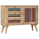 vidaXL tömör mangófa tálalószekrény 100 x 30 x 75 cm