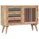 vidaXL tömör mangófa tálalószekrény 100 x 30 x 75 cm