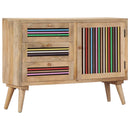 vidaXL tömör mangófa tálalószekrény 100 x 30 x 75 cm