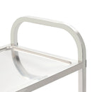 vidaXL 4 szintes rozsdamentes acél zsúrkocsi 107 x 55 x 125 cm