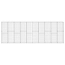 vidaXL horganyzott acél gabion fal borítással 600 x 30 x 200 cm