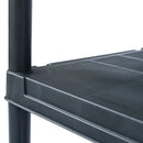 vidaXL 2 db fekete műanyag tároló polc állvány 60 x 30 x 138 cm
