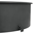 vidaXL fekete BBQ grillgyűrű szett 57 cm